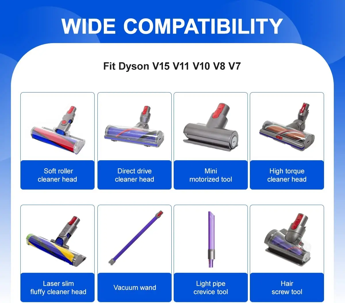 Wand Tube/Cleaner Head Clip Latch Tab Button Compatible with Dyson V7 V8  V10 V11 V15 Vacuum Cleaner Tool Button with Spring