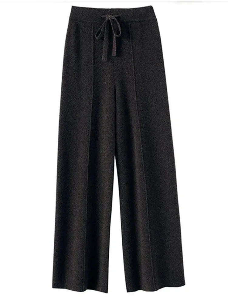 Shoes M Classic Winter Wool Cropped Wide Pants Full Length Pants