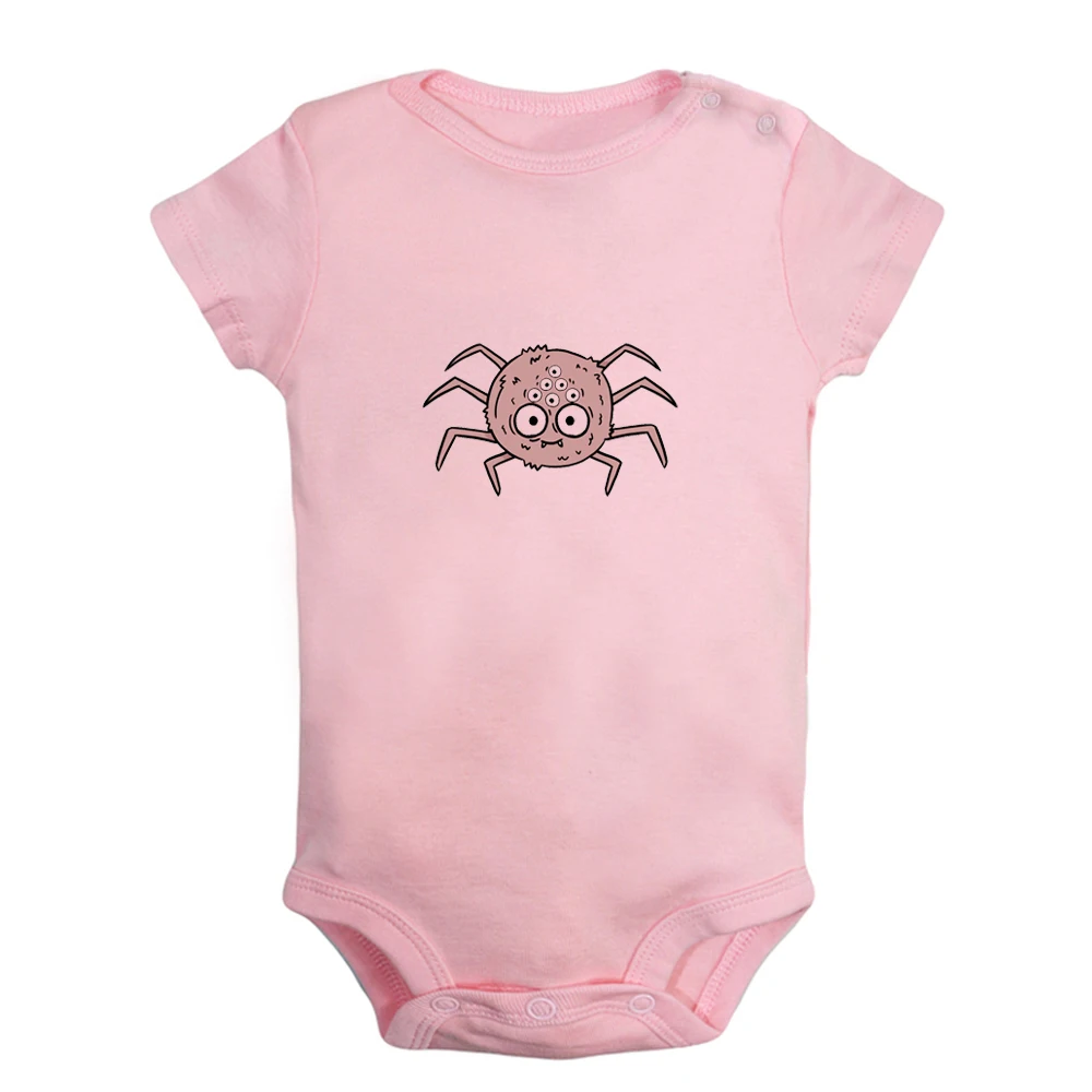 

iDzn NEW Animal Cute Little Spider Baby Rompers Baby Boy Girl Fun Print Bodysuit Infant Short Sleeves Jumpsuit Kids Soft Clothes