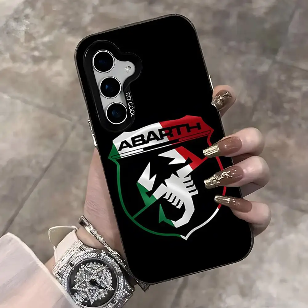 Italy Car Abarth Silver Phone Case - Sleek and Stylish Protection