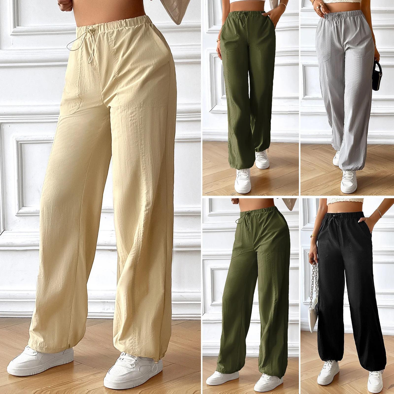 Y2k Style Women's Baggy Long Pants Autumn Winter High Waist Casual Loose Wide Leg Trouser 2023 New Fashion Comfortable Sweatpant джоггеры женщины baggy sweatpant loose гарем брюки женщины высокий wasit спортивные брюки