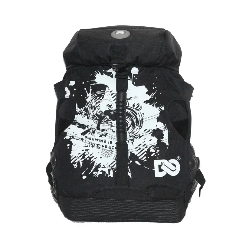 Fashion Roller Skating Backpack Outdoor Multi-function Bag Graffiti Multi-color Backpack Durable Multi-pocket Male Sports Bags