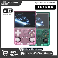 BOYHOM R36XX Console de jeu portable rétro écran IPS 3.5 pouces 64GB/128GB/256GB WiFi NES SNES Game Boy émulateur ARKOS 1