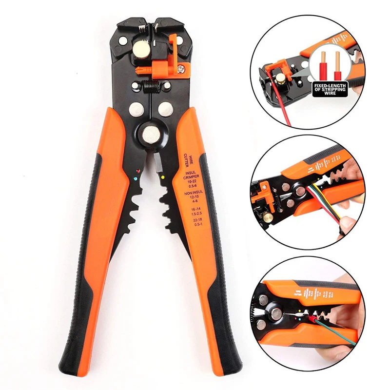 Pince à dénuder multi-outils, outils de dénudage de fil d'isolation de  réglage, pince à sertir, coupe-câble, borne de sertissage, 0.2-6.0mm -  AliExpress