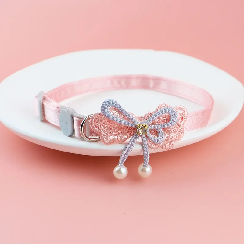 Pink Lace Pet Collar 4