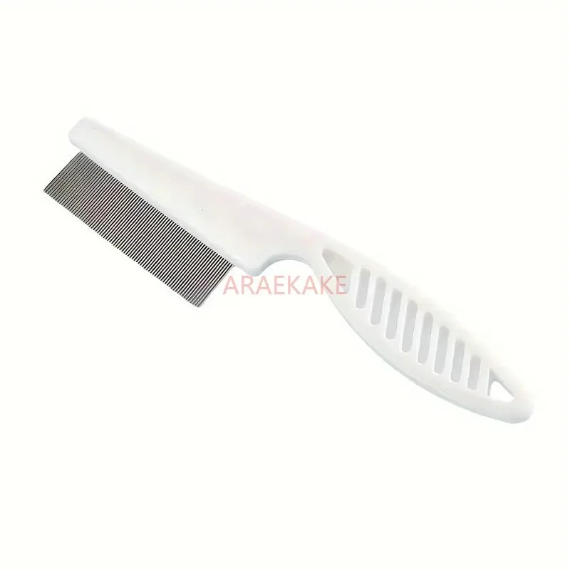 Pet comb, dog flea comb, cat flea plastic dense tooth steel needle cleaning supplies