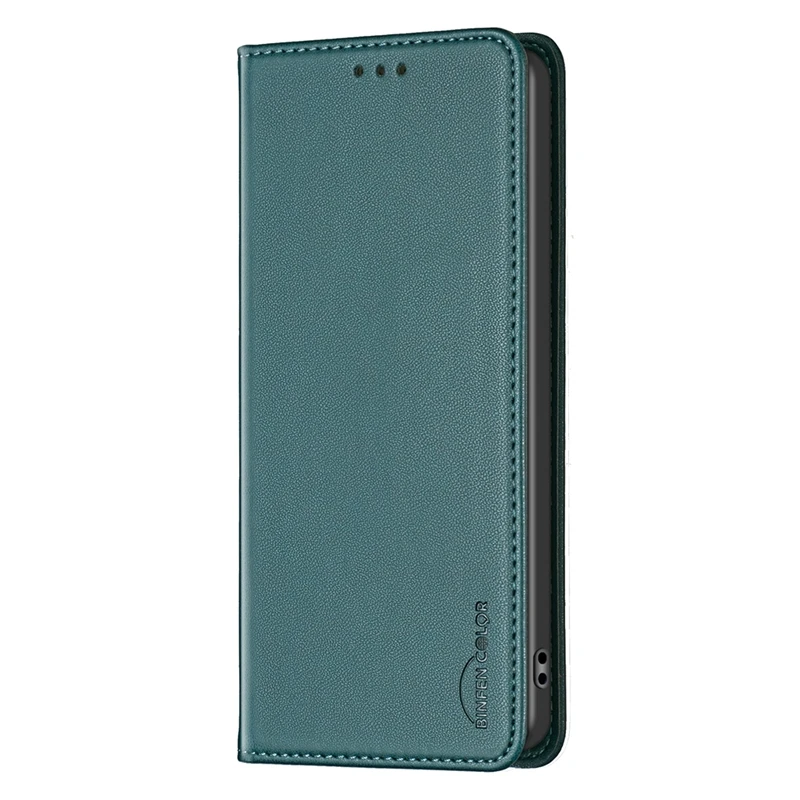 Stylish Solid Color Leather Wallet Phone Cover with Magnetic Closure