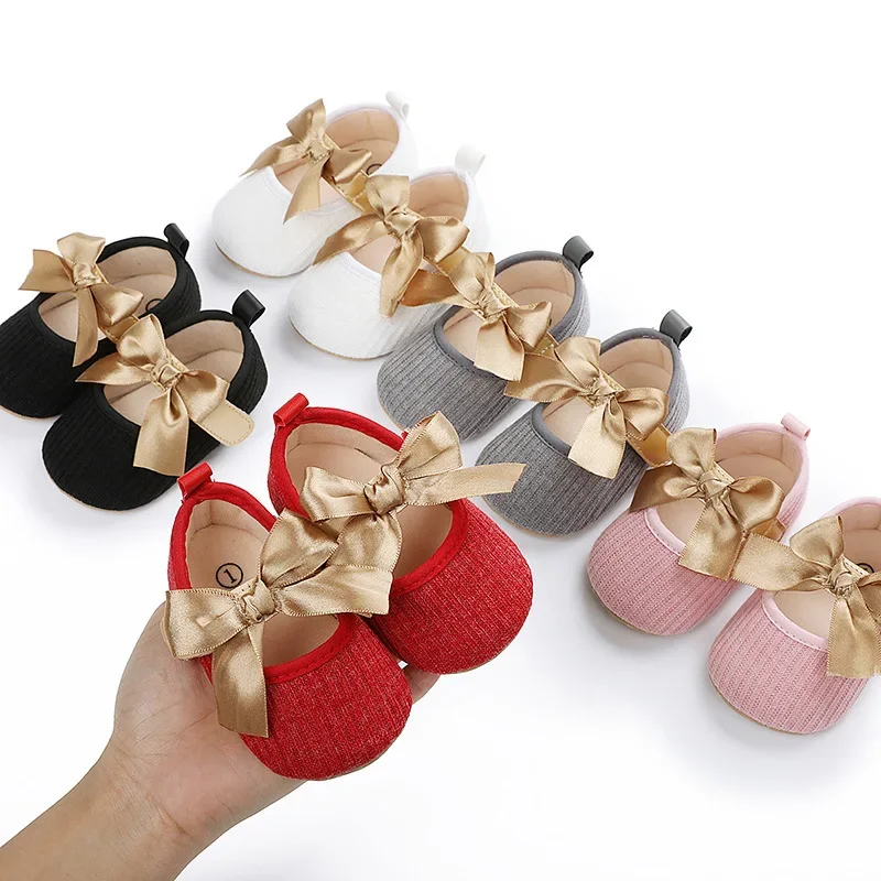 

New Fashion Bow Comfortable Baby Shoes 0-1 Year Old Super Soft Baby Baby Shoes Toddler Shoes Cute