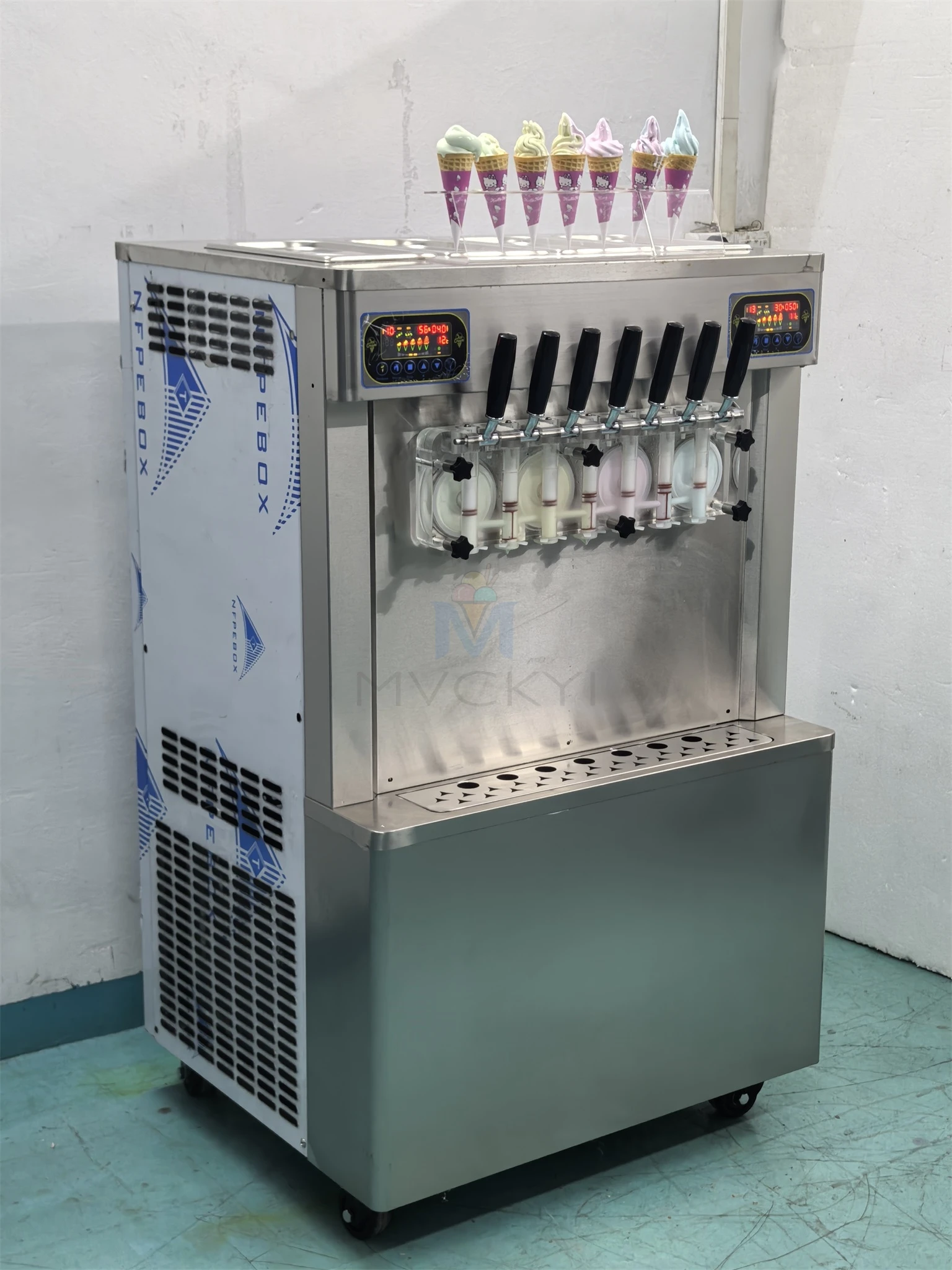 7 flavors high quality table top ice cream machine soft /soft serve ice cream machine/acai ice cream machine 4