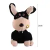 Black Dog Electric Bee Dog Plush Toy Recording Learn To Talk Electric Bee Puppy Doll Singing Can Bark 4