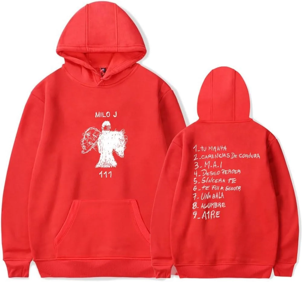 Milo J Hoodies 111 Album Merch Print Women Men Fashion Casual Singer Long Sleeve Sweatshirts 3