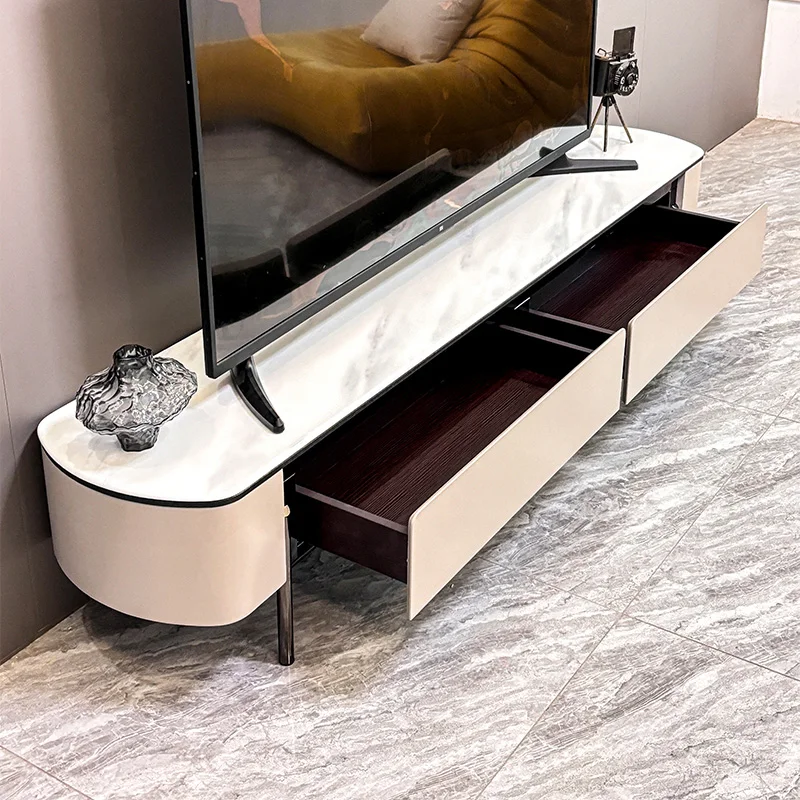 Luxury Oval Coffee Table Set 3