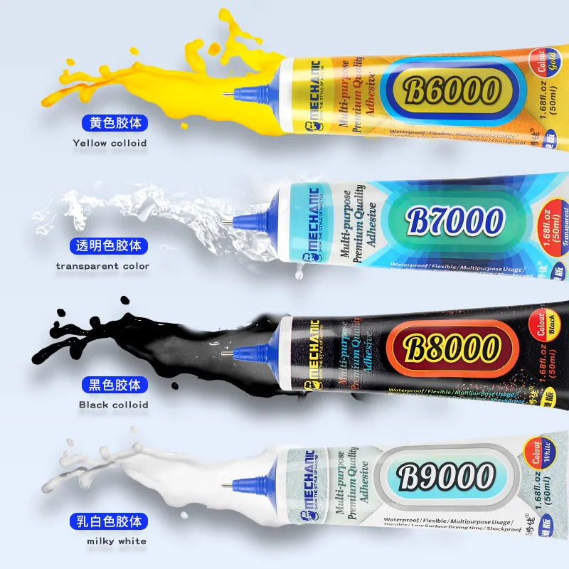 

Mechanic B7000 B6000 B8000 15/50ml Phone Repair Glue Adhensive for LCD Screen Rear Glass Frame Bonding Diy Universal Soft Glue