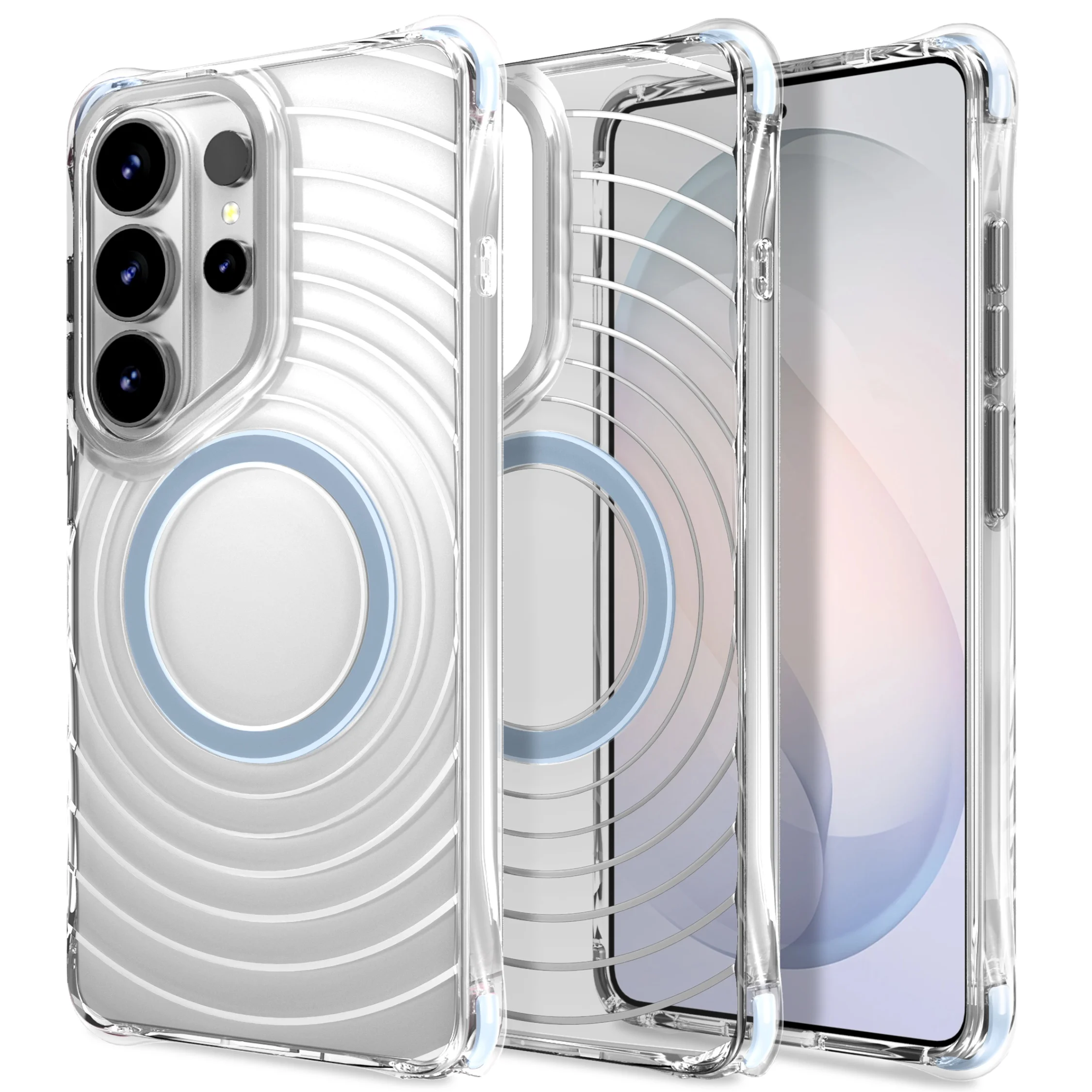 Enhanced Four-Corner Airbag Drop Protection Phone Case with MagSafe Compatibility and Wireless Charging Support