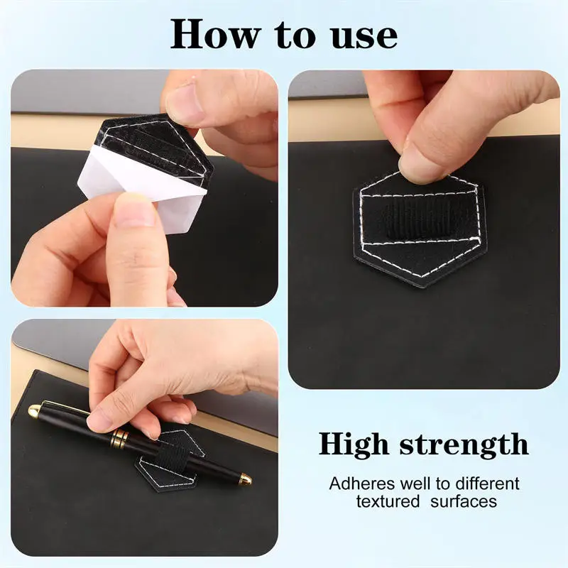 PU Self-adhesive Pen Holder IPad Capacitive Pen Holder Stationery Organizer