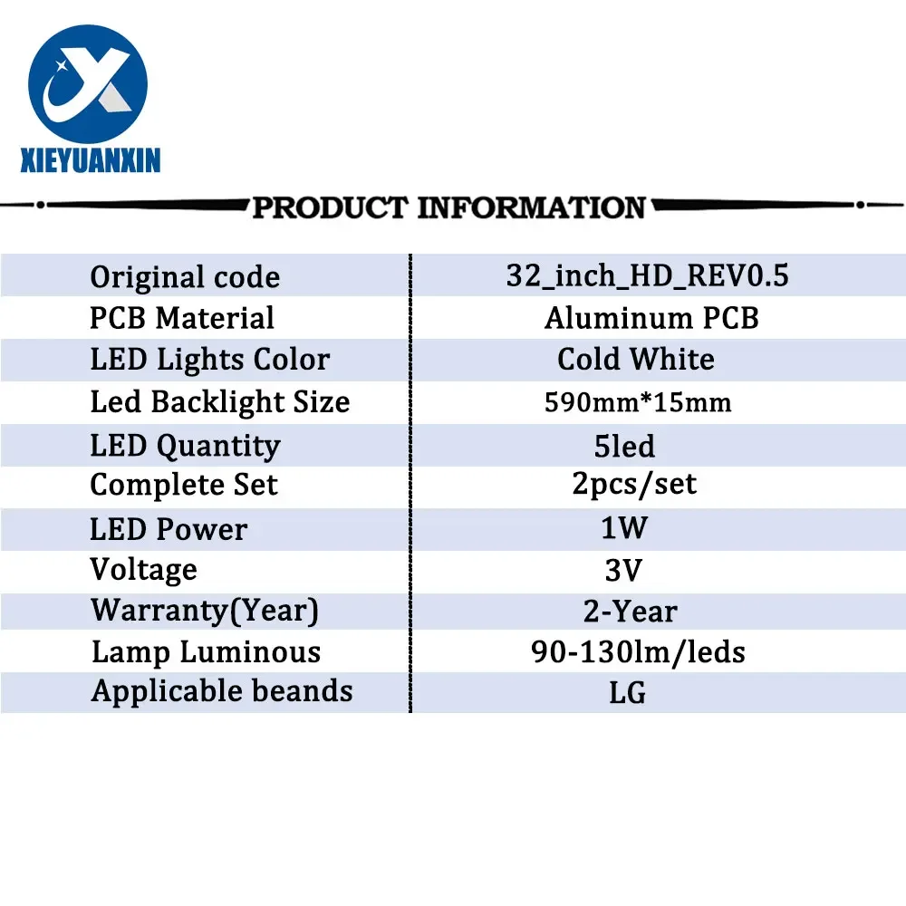 2pcs/set 590mm ledes backlight csík LIG 32LH510B 32LF510B 32LH590U 32LH519U 32LH51HD 32LH516A SVL320AL5 32LH51 32LF510U 32LH570B