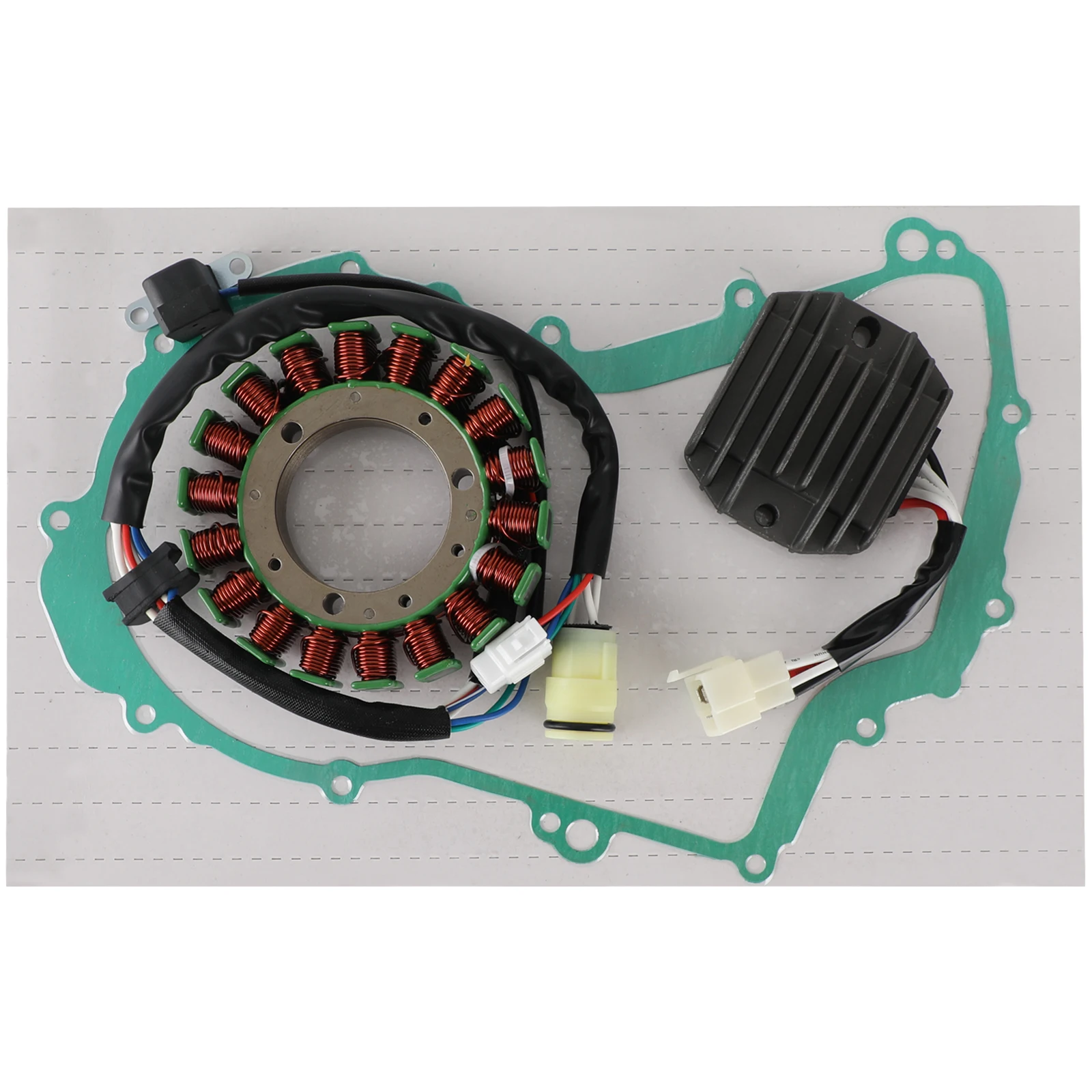 

Areyourshop Magneto Stator+Voltage Rectifier+Gasket For Yamaha Big Bear 400 YFM400 00-01 Motor Parts