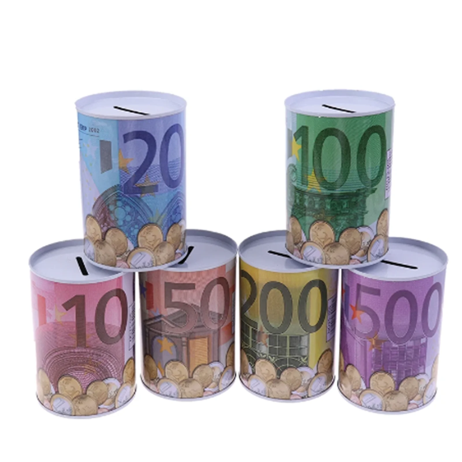 Spaarpot met gladde randen, opbergvak voor munten, ideaal voor kinderen en educatief speelgoed._voghion.com