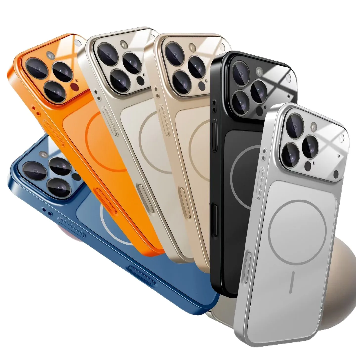 Luxurious Slim Magnetic Phone Case with Wireless Charging Compatibility