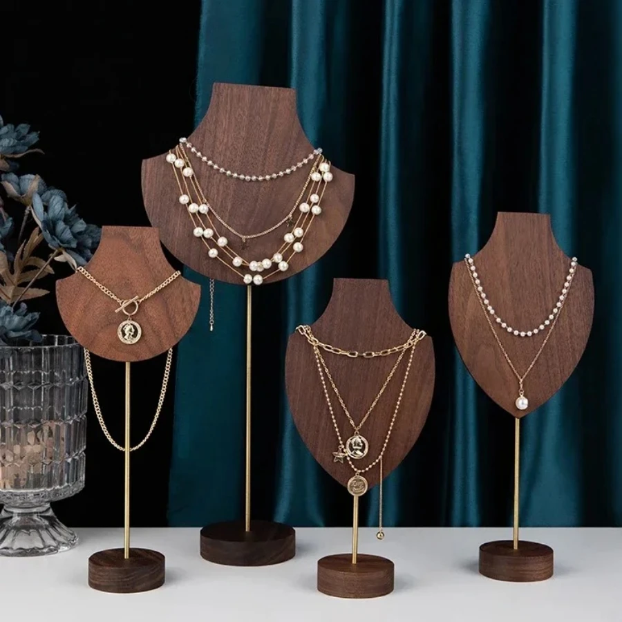 Luxurious Walnut Jewelry Display Stand