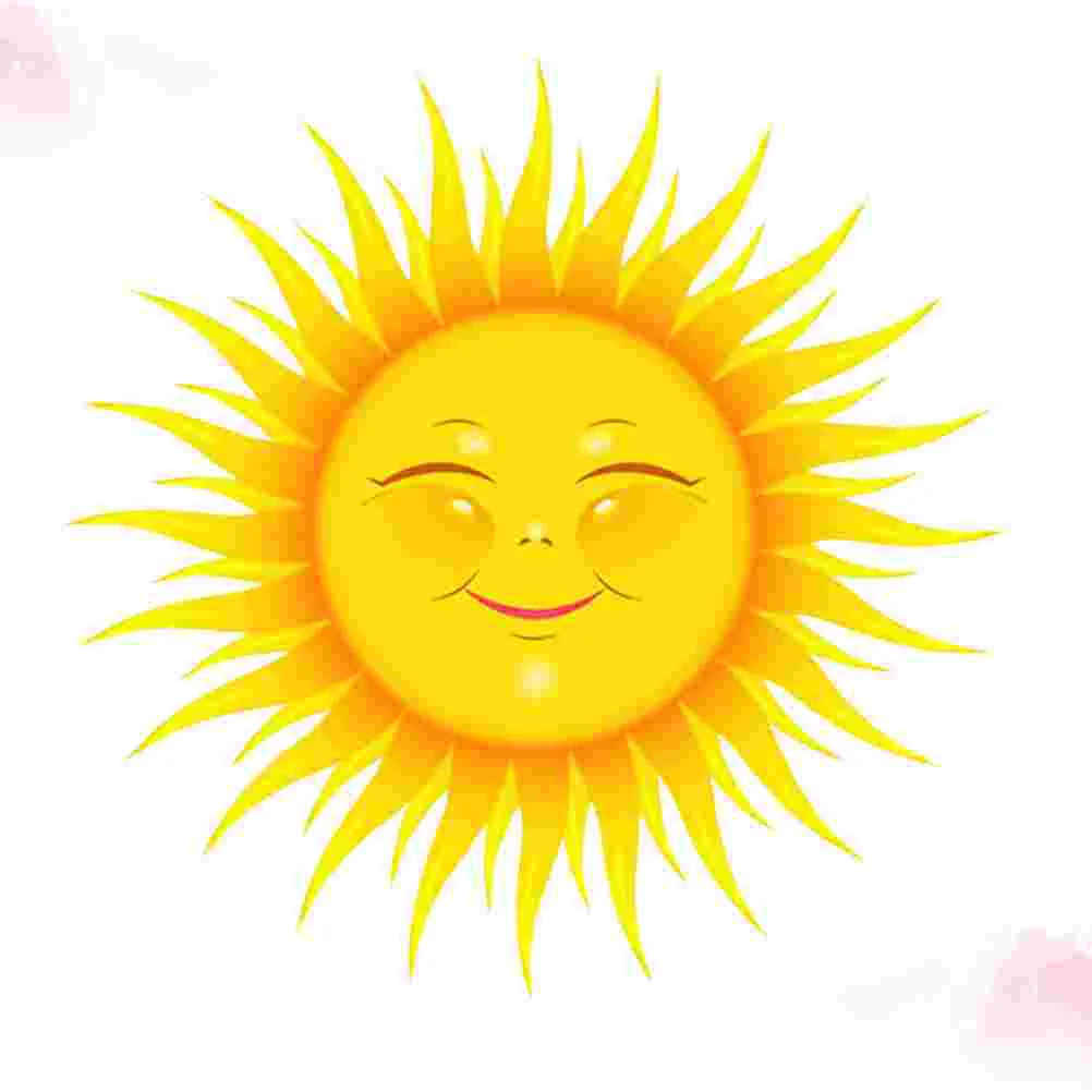 Creative Cartoon Sun Wall Sticker Bedroom Living Room Unique Wallpaper Adhesive Vinyl PVC Home Decor