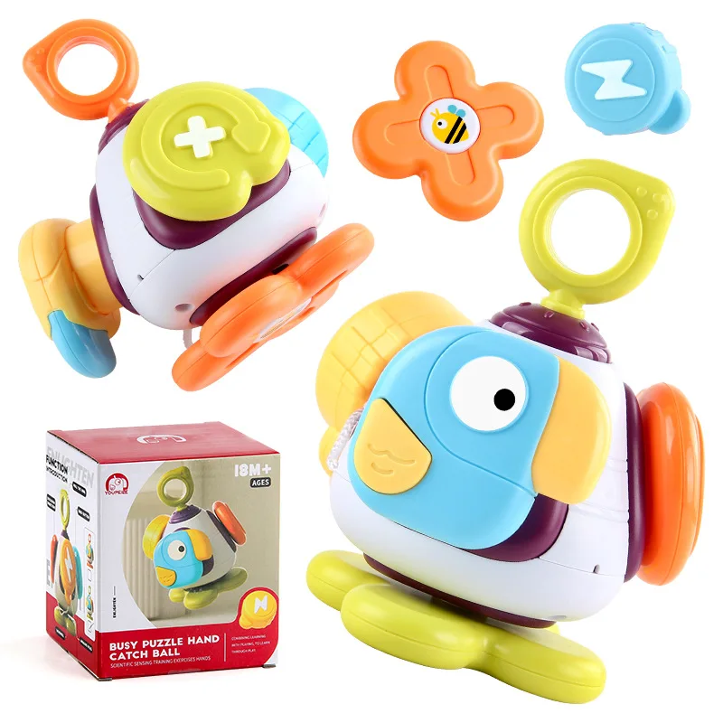 Hexahedral busy hand grasping ball puzzle sensory soothing finger action fine training toy for kids stress relief toy sensory toy puzzle toys educational toys