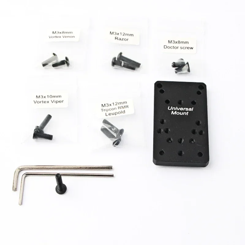 Universal Glock Scope Mount Plate Tactical Hunting Pistol Red Dot Scope Optics Base For Glock 17 19