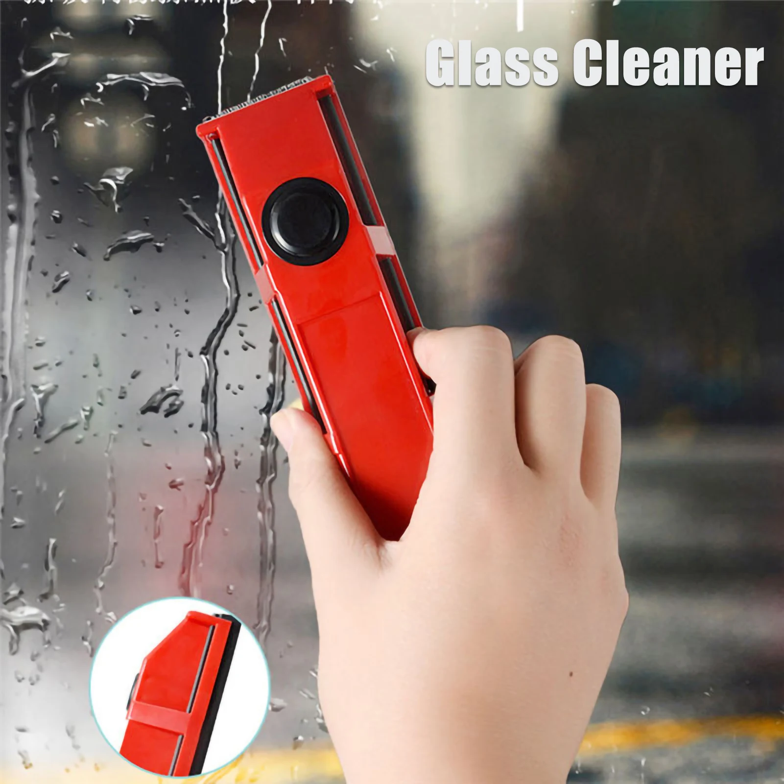 1 Pc Magnetic Window Cleaner Double-Sided Window Cleaning Glass Wiper Cleaning Tool For High-Rise Home Car Double Glazed Windows window cleaning brush window cleaner