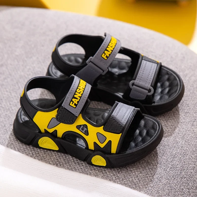 Summer Children's Sandals Casual Soft Sole Beach Shoes Fashion Boys Non-slip Sports Sandals Kids Shoes for Girls Flat