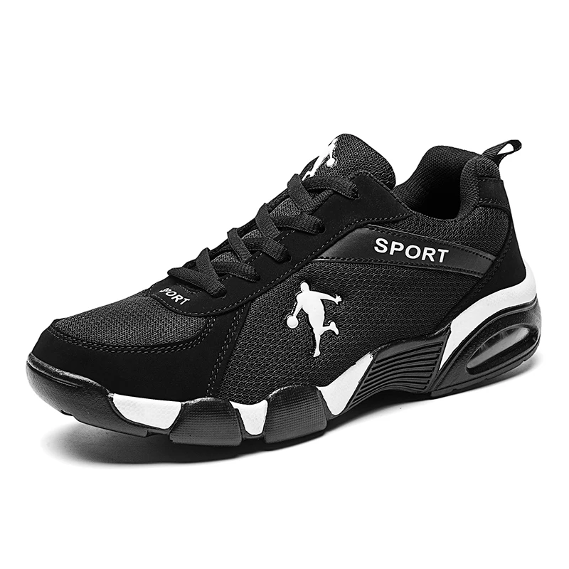 Men's Breathable Mesh Athletic Shoes with Air Cushioning