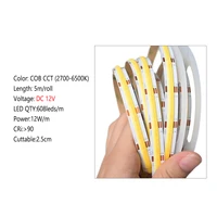 Tuya Zigbee COB CCT LED Strip Light 12V 2m 3m 5m 10m Flexible Dimmable Cupboard Wardrobe Decor Lamp for Alexa Google Assistant - Image 6