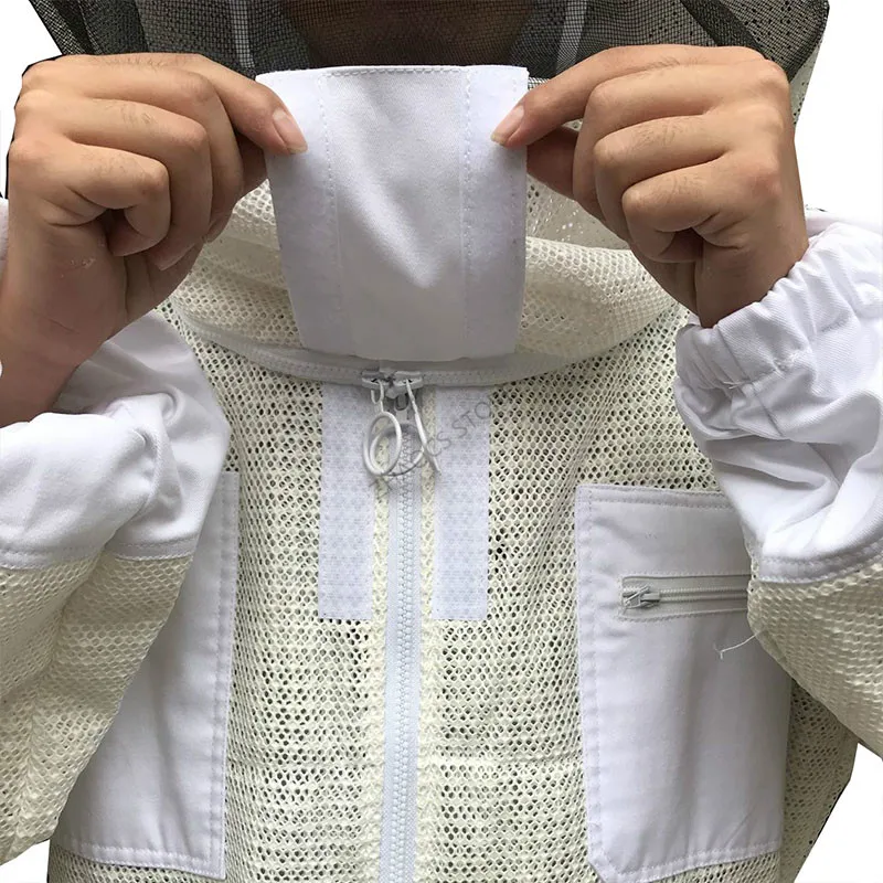 1pcs Beekeeping Equipment 3-layer Mesh Bee Keeping Suit Oversize 6xl Beekeeper Costume Breathable Anti bee Clothes beekeeping suit,beekeeping clothing