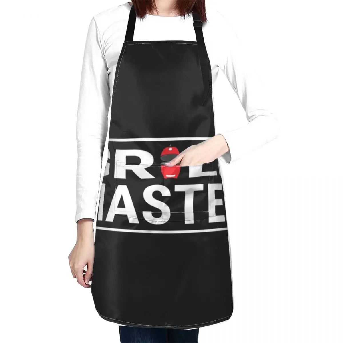 

Grill Master Kamado Design Apron halloween apron Kitchen New 2022 Year kitchen clothes for men Kitchen Aprons Men