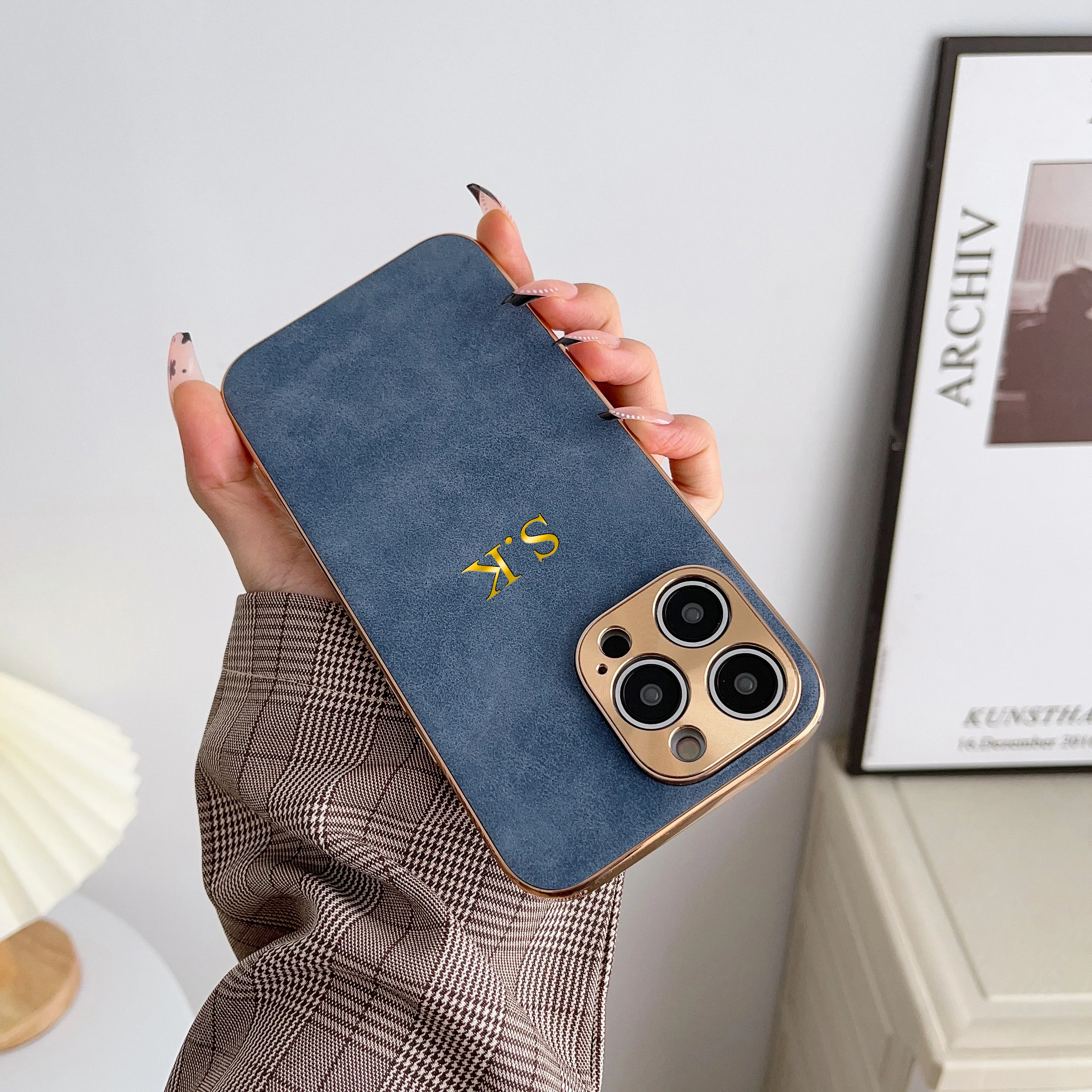 Custodia IPhone Personalizzata Con Portafoglio E Magnete | Pelle Sintetica + TPU | Stampa A Scelta + Nome