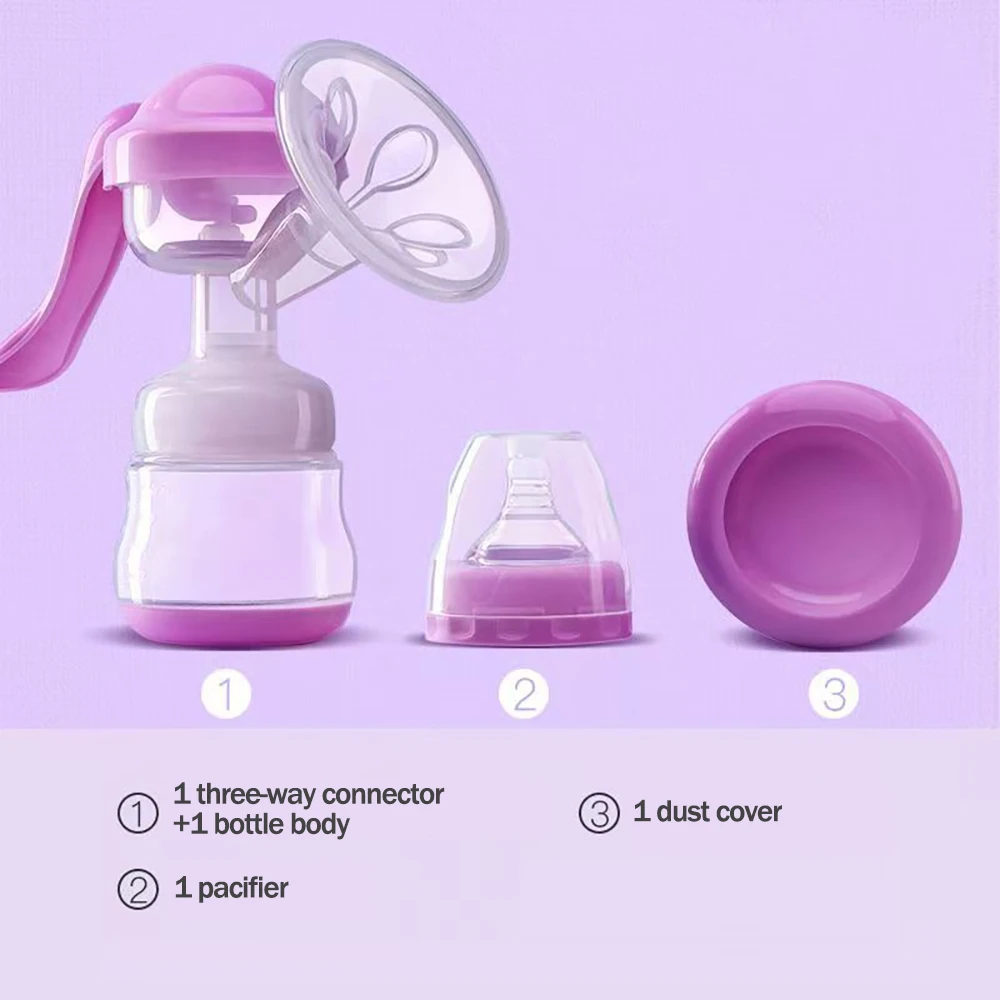 Manual Breast Pump, High Suction Power for Moms, PP Milk Extractor for Lactation, Breastfeeding and Milk Supply Support 4