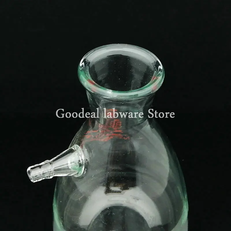 1pc 125/250/500/1000ml High Borosilicate Glass Vacuum Filtration Suction Flask, Lab Filter Bottle with Upper Branch Mouth