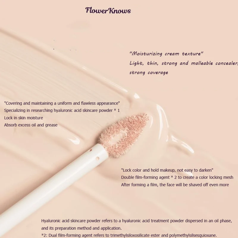 Flower Knows Liquid Concealer Highlighter Cute Mini Size Midsummer Fairytales Collection High Coverage Brightening liquid concealer makeup concealer face concealer
