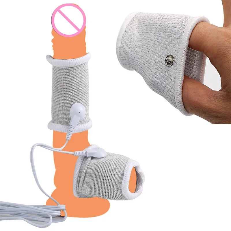 Electro Shock Anal Plug Penis E-stim Penis Ring Urethral Plug Nipple Sucker Clamp Massage Glove/Pad Taser Stimulation Sex Tool