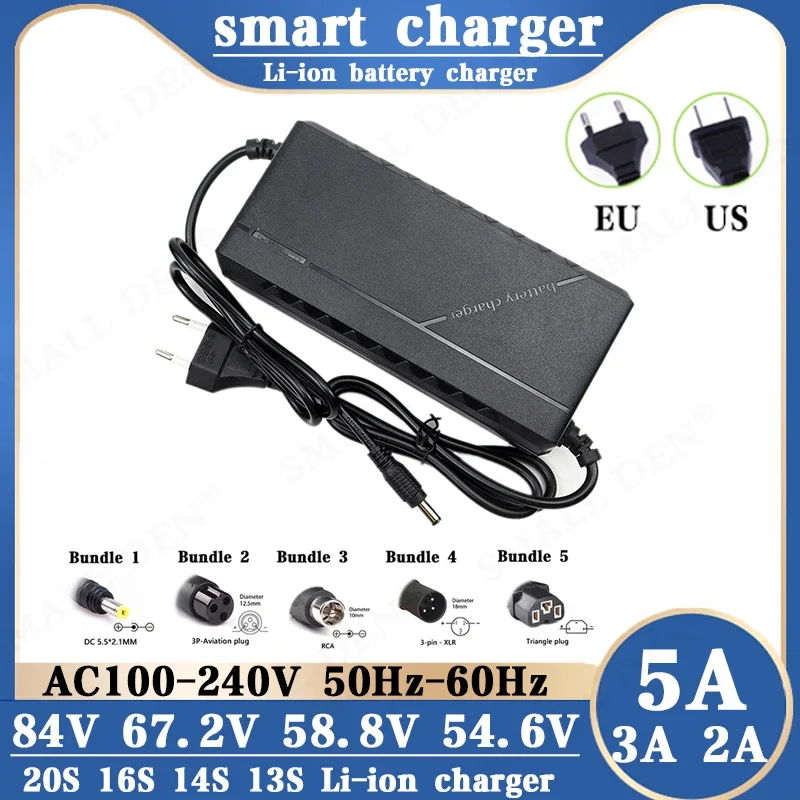 thumbnail image 2 of 48v Battery Charger New 48v 5a Battery Charger Bike 48v Lithium 48... 2 of 12