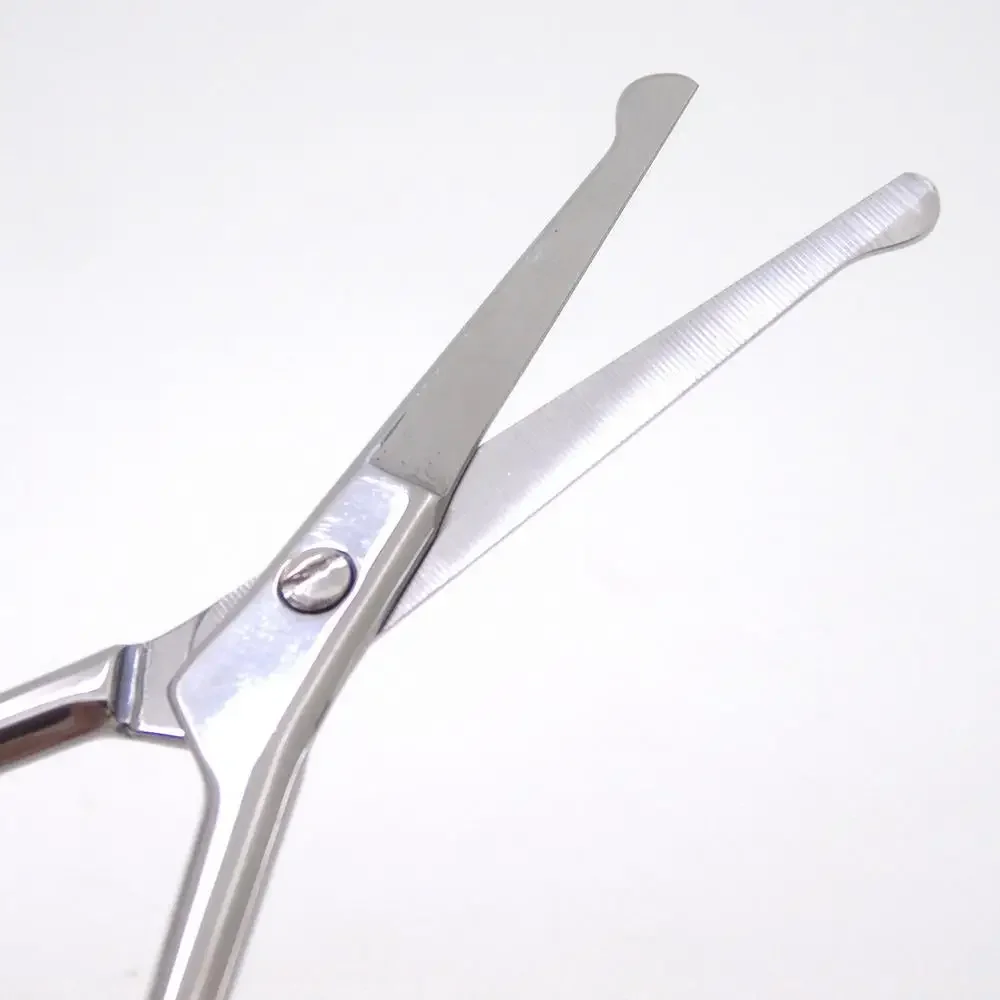 1pcs Round Head Safety Cuticle Manicure Scissors Professional Small Clipper Eyebrow Nose Hair Trimming Tweezers Beard 5