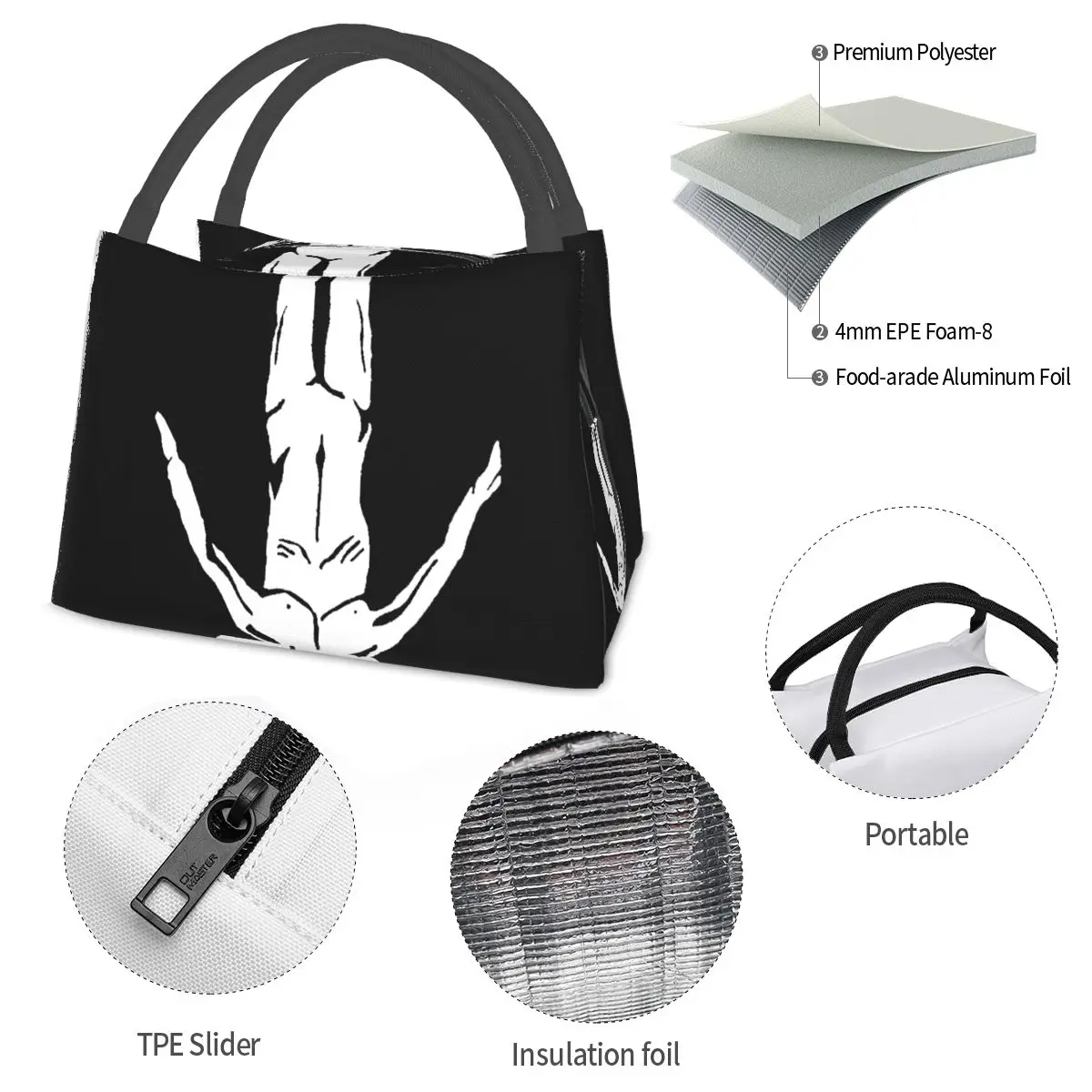 Afterlife Portable insulation bag for Cooler Thermal Food Office Pinic Container
