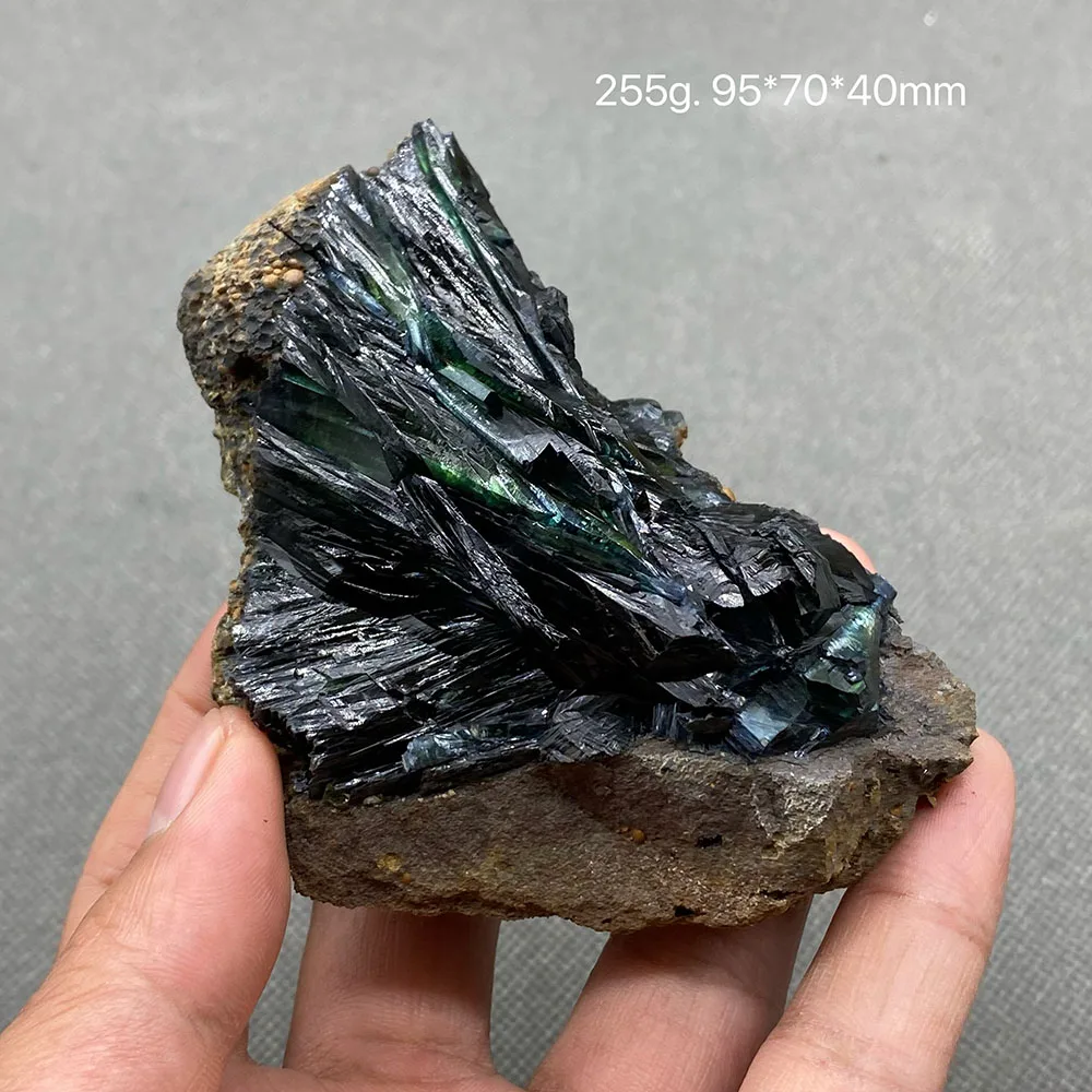 100% natural rare Brazil Vivianite （Blue ironearth） mineral specimen stones and crystals healing crystals quartz