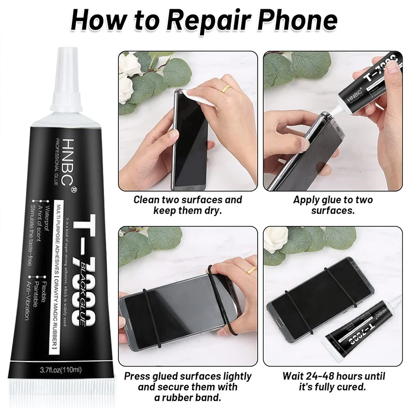 B7000 T7000 Glue Clear Contact Phone Repair Adhesive Universal Glass Plastic DIY Multipurpose Glue With Precision Applicator Tip 3