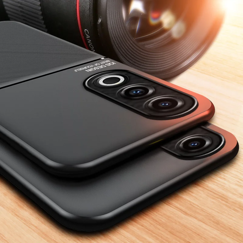 Car Magnetic Silicone Phone Case with Leather Texture