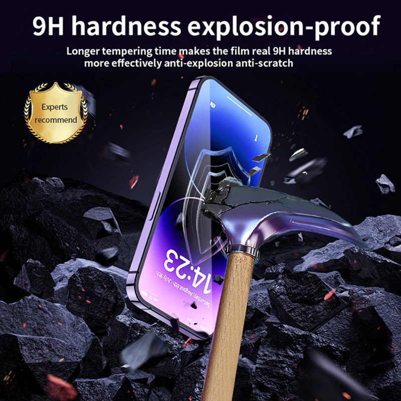 Dust-Free Installation Tempered Glass Screen Protector with Easy Install Auto-Dust Removal Kit