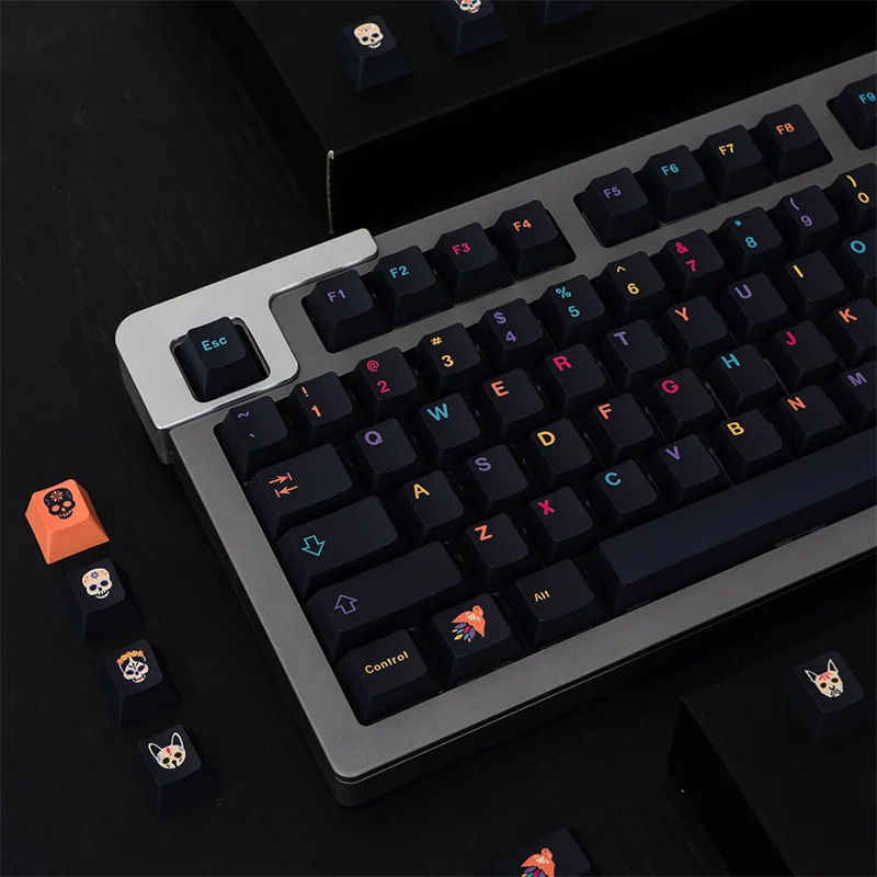 Gmk Subterrâneo Mundo 130 Chaves de Cereja Perfil Pbt Keycap Dye-sub Inglês Personalizado Personalidade Keycaps para Teclado Mecânico Zzz