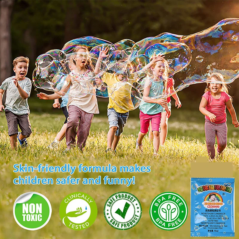 10ml Concentrated Bubble Liquid Soap for Bubble Machine Bubble Gun Refills Bazooka Rocket Blower Kids Toys Gift 4