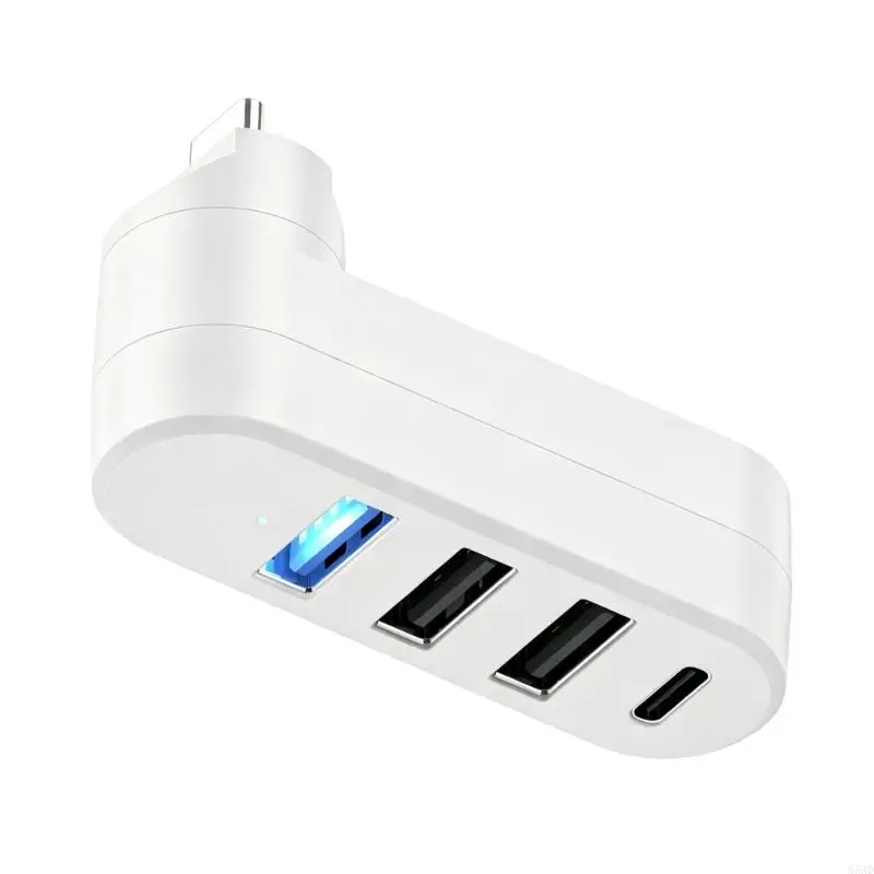 미니 USB C 허브 변환기 삽입 및 드라이버 필요 없이 즉시 작동 가능