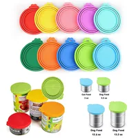 Silicone Pet Can Lid Portable Dogs Cats Storage Tin Cap Lid Soft Seal Cover Canned Lid Pet Items Health Pet Daily Supplies 1