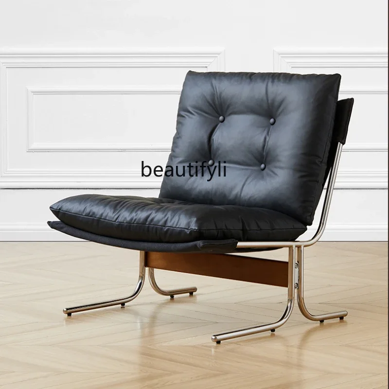 

Nordic Retro Couch Single Home Living Room Lazy Sofa Simple Leisure Chair